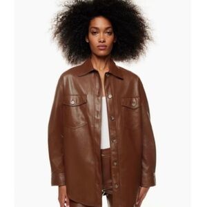 Brown ganna jacket Aritiza